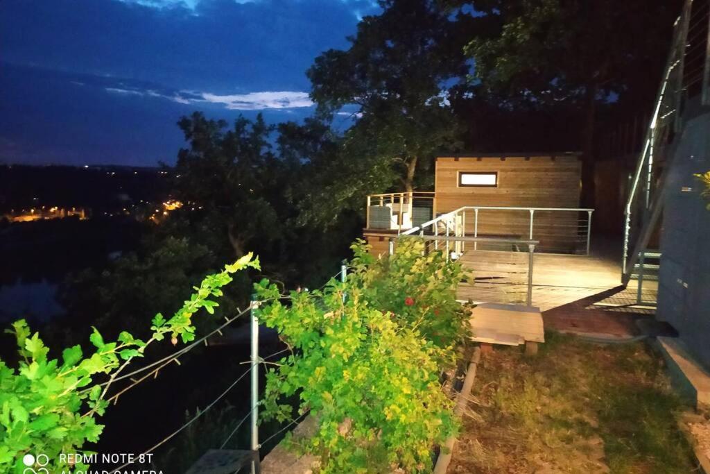 Chatka C Vyhlídka nad řekou Zdiby Exterior foto